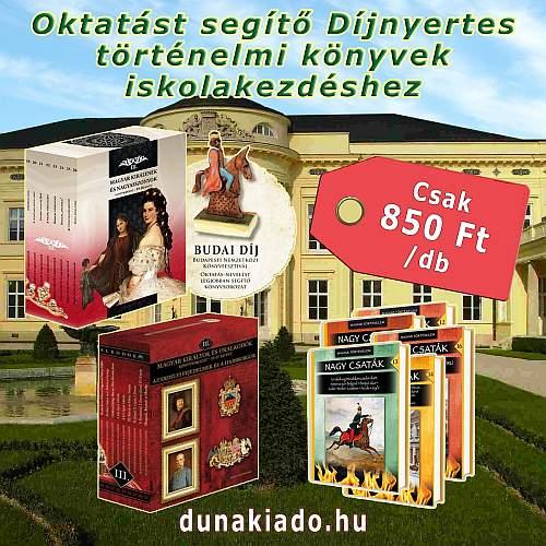 Oktatást segítő Díjnyertes történelmi könyveket ajánlunk!