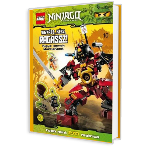 Vigyázz, kész, ragassz! Kígyó kémek - LEGO Ninjago matricás munkafüzet (10)